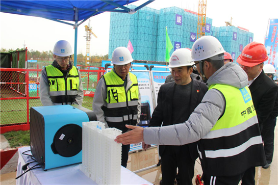 中国建设第四局三公司空港幸福里项目在西咸新区举行了文明施工观察会议